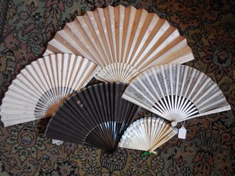 Lot Of Delicate Victorian Fans