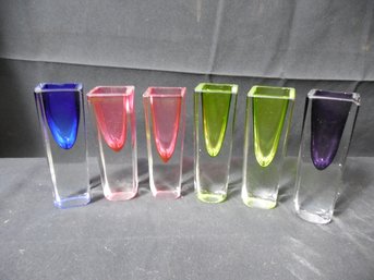 Lot Of 6  Moser ? Shot Glasses - 3.5 Tall