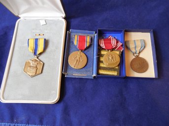 Lot Of 4 Military Medals