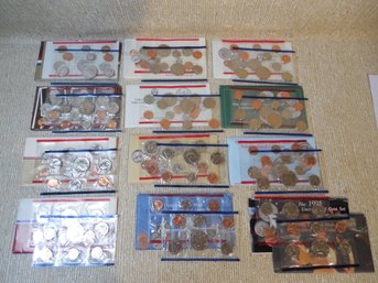 12 US Mint Sets Uncirculated Coins 1984-1995