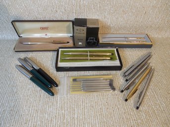 Lot Of Mostly Cross & Parker Pens