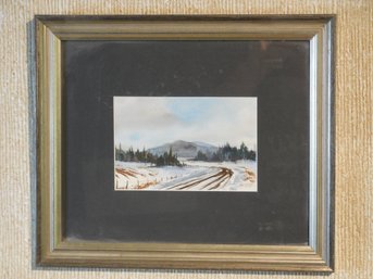 Original New Hampshire Watercolor Painting By Myke Morton