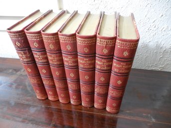 Partial  Set  Of The Worlds History And Its Makers  Missing Volumes 1, 3, And 8.  Copyright 1902.