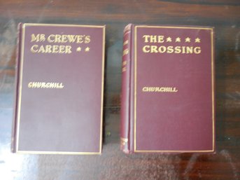 2-book Lot Authored By Winston Churchill, Including Mr. Crewes Career Copyright 1908