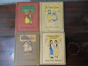 4 Titles In The Twins Series  Childrens Books By Lucy Fitch Perkins. All 1st Editions.