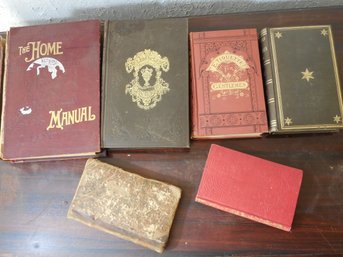 Lot Of Assorted Antique Books On Etiquette And Social Guides. 6 Books In The Lot