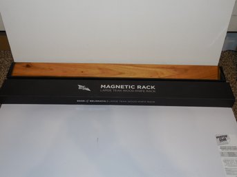 New - Edge Of Belgravia Large Teak Magnetic Knife Rack 28'