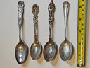 Vintage Sterling Silver Souvenir Spoons 68.5g