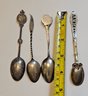 Vintage Souvenir Sterling Silver Spoons