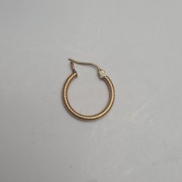 One Little Lonely 14k Gold Hoop