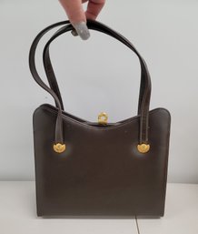 Vintage 50s Sheldon Original Chocolate Brown Handbag Excellent Condition