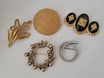 Vintage 60s-80s Monet Brooch Lot Great Condition