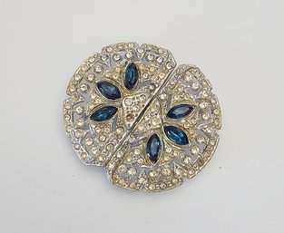 Missing Some Rhinestones But A Glamorous Vintage Scarf Clip THE BLUE