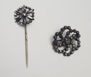 Antique Pre Marcasite Brooch And Pin