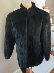 Genuine Mink Fur Coat Modern Small-Medium