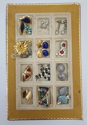 Tray Of Vintage Pierced Earrings