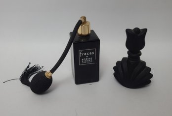 Vintage Black Perfume Bottles