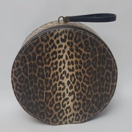 MY HEART Vintage Leopard Print Hard Hat Box