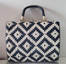 Vintage MCM Marchioness For Macy's Faux Wicker Handbag Great Condition