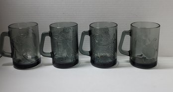 Awesome 70s Collection Of McDonald's Sports Mugs. Two Full 4 Piece Sets Plus 7 Extra Excellent Condition