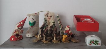 Vintage MC Christmas Ornaments And Decor That Boot! Good To Excellent Condition