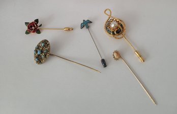 Vintage Stick Pin Lot Great To Excellent Condition