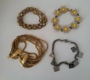 Vintage 50s-60s Sterling And Gold Tone Signed Jewelry Lot