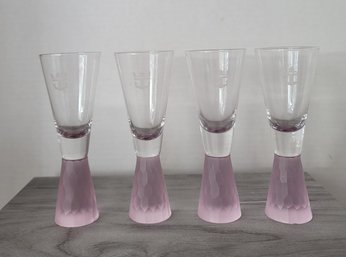 Feel Like You're On A Cruise Everyday! Royal Caribbean Rose Quartz Shot Of The Day Shot Glasses Great Cond