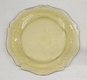 Depression Glass Yellow Large Plate Platter