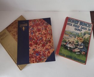 Antique Book Lot Incl Thorndyke Honey Bunch, The Wrestler Of Philippi & The Lamplighter VGC