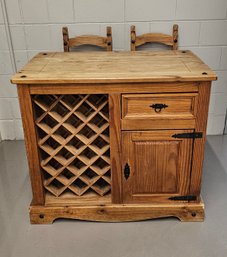 Gorgeous Solid Wood Pier 1 Brasil Buffet With Matching Chairs