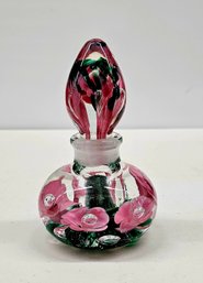 Signed Art Glass Perfume Bottle