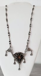 Beautiful OOAK Silver Filigree Necklace Made In Palestine