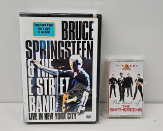 Sealed Bruce Springsteen Live In NYC DVD And The Smithereens Cassette