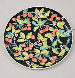 Italian Made Ceramic Cherry Plate