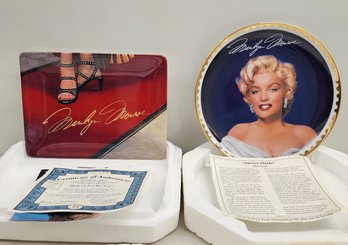 Marilyn Monroe Collectors Plates OMG THE HOLLYWOOD AT HER FEET ONE