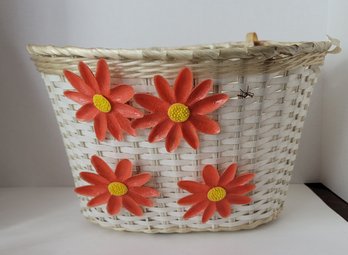 Yes! Now Your Vintage 70s Banana Seat Bike Is Complete! Look At This Adorable Basket! Good Condition