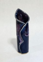 1988 Ball Signed Pottery Purple Vase