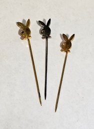 Vintage Playboy Bunny Logo Lapel Pins