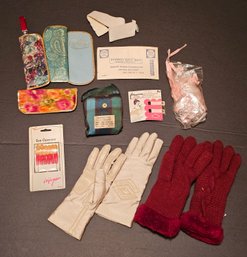 Vintage Beauty Items And Gloves
