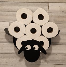 NIB Metal Sheep Novelty Toilet Paper Holder