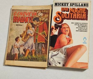 Vintage Spanish Pulp Fiction Paper Back Books