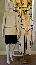 1960s 3 Piece Linen Blend Women's Set XS