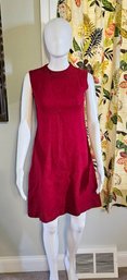 1960s True Red Mod Aline Dress 32 Bust