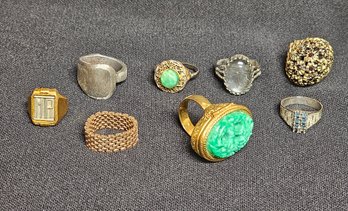 Vintage Ring Grouping Mostly Adjustable