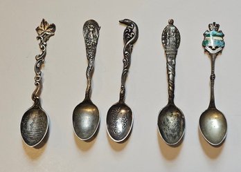 Vintage Sterling Silver Collector's Spoons 64.9g