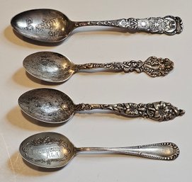 Vintage Sterling Silver Souvenir Spoons 68.5g