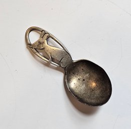International Sterling Silver Figural Mouse Baby Spoon