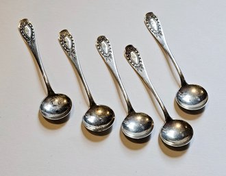 Vintage Sterling Silver Salt Spoons 38g
