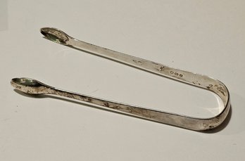 Signed John Edwards III Sterling Silver Tongs